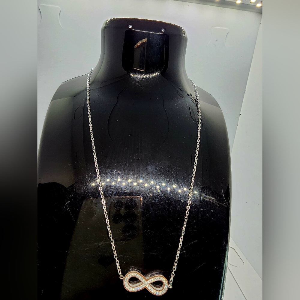 Elegant Silver Infinity Necklace